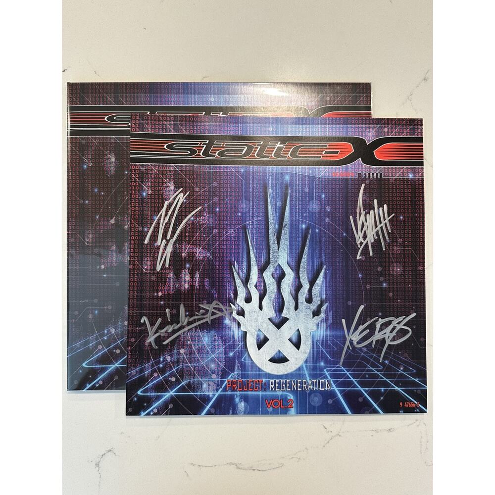 Static-X Project Regeneration Vol.2 Vinyl2023 Signed Litho. Autographed